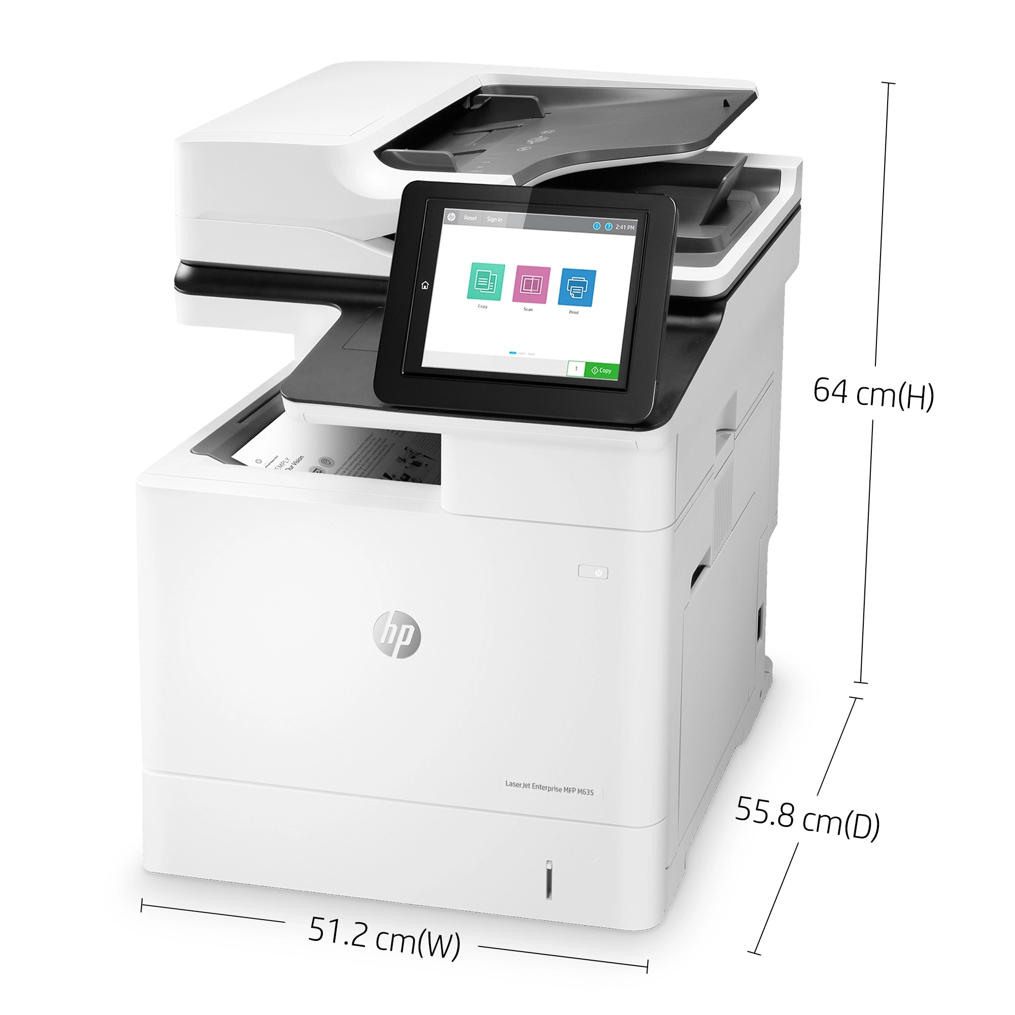 LaserJet Enterprise MFP M635h - White/Black