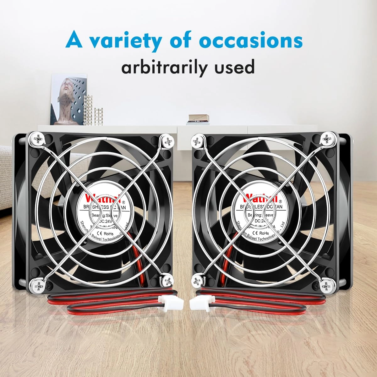 Cooling Fan - 2 Pack 80mm