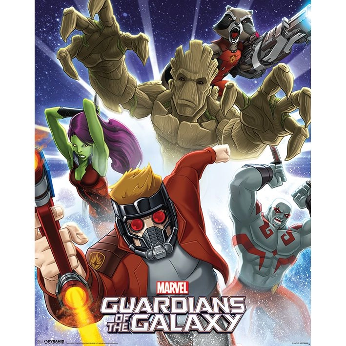 Guardians Of The Galaxy Burst - high quality gsm paper 40 x 50 CM