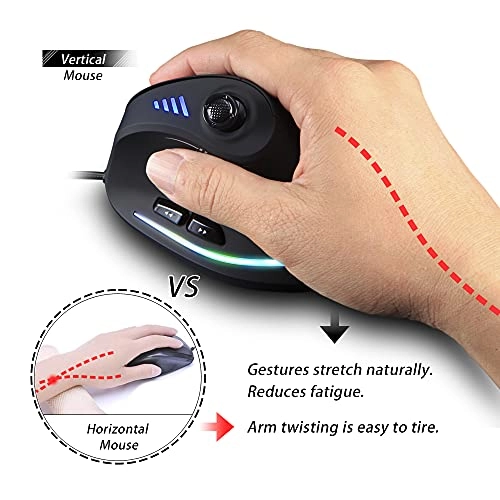 C-18 Vertical Gaming Mouse - Wired