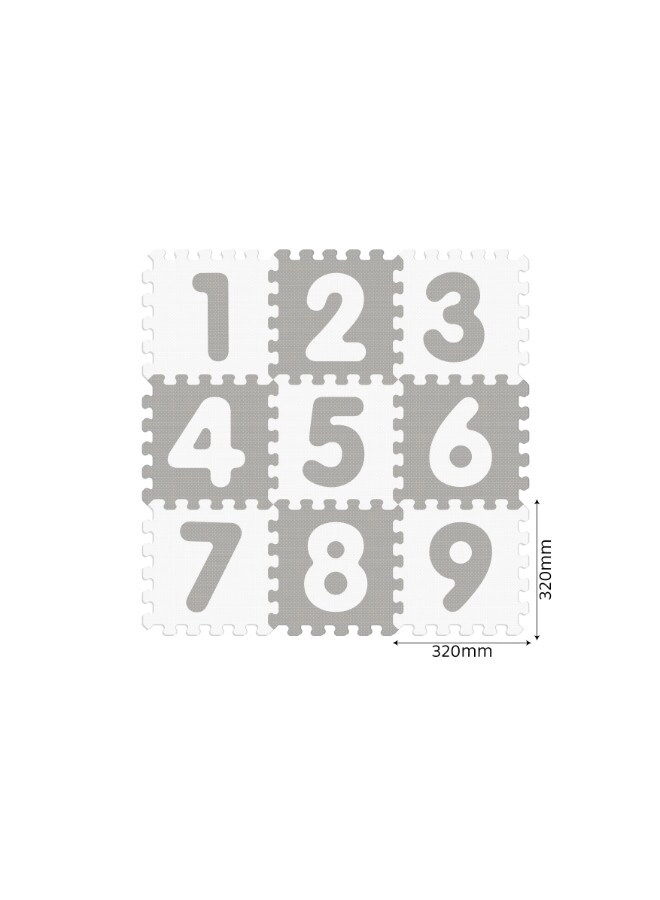Mix Textured Numbers Puzzle Baby Mat - 3 +