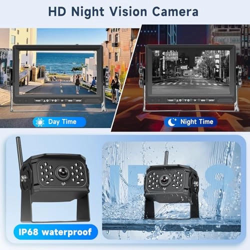 Wireless Backup Camera - Night Vision Wireless 720P