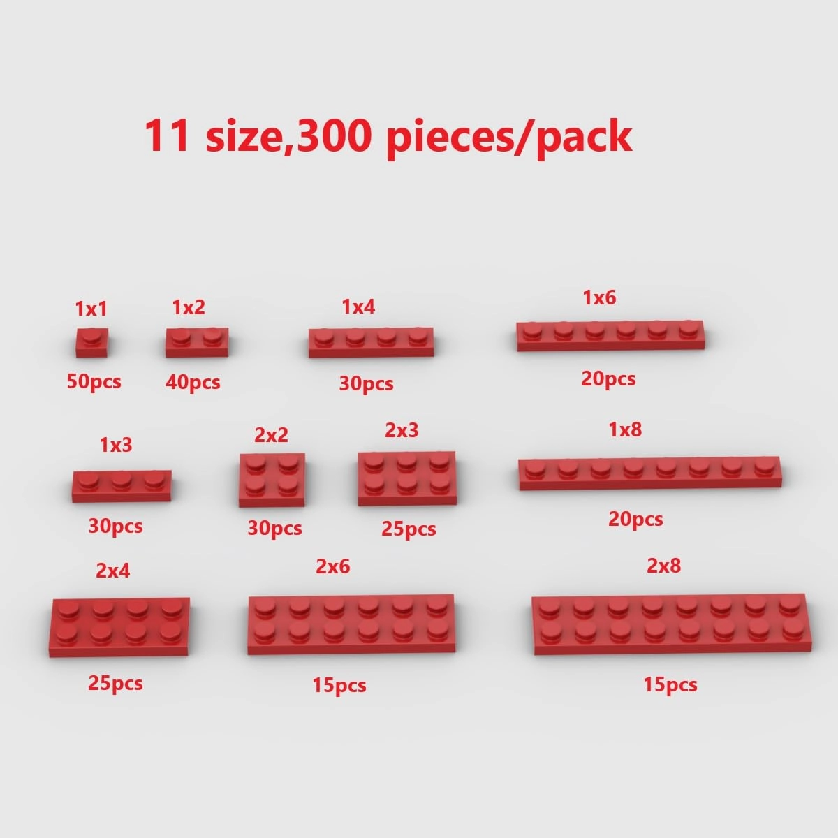 Building Plate for LEGO - Plastic 300