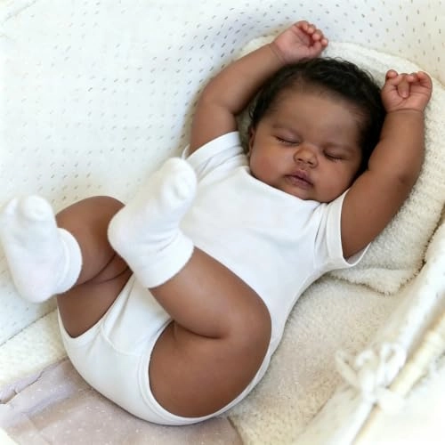 Reborn Baby Doll - 19'' Vinyl African American Ages 3+