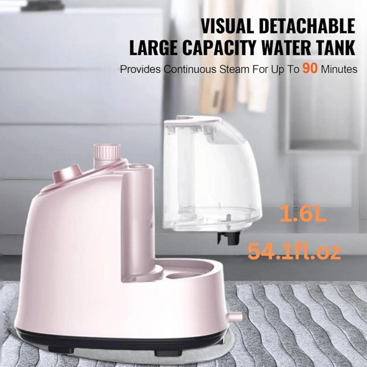 Professional Garment Steamer - 2 in 1 2000W 1.8L
