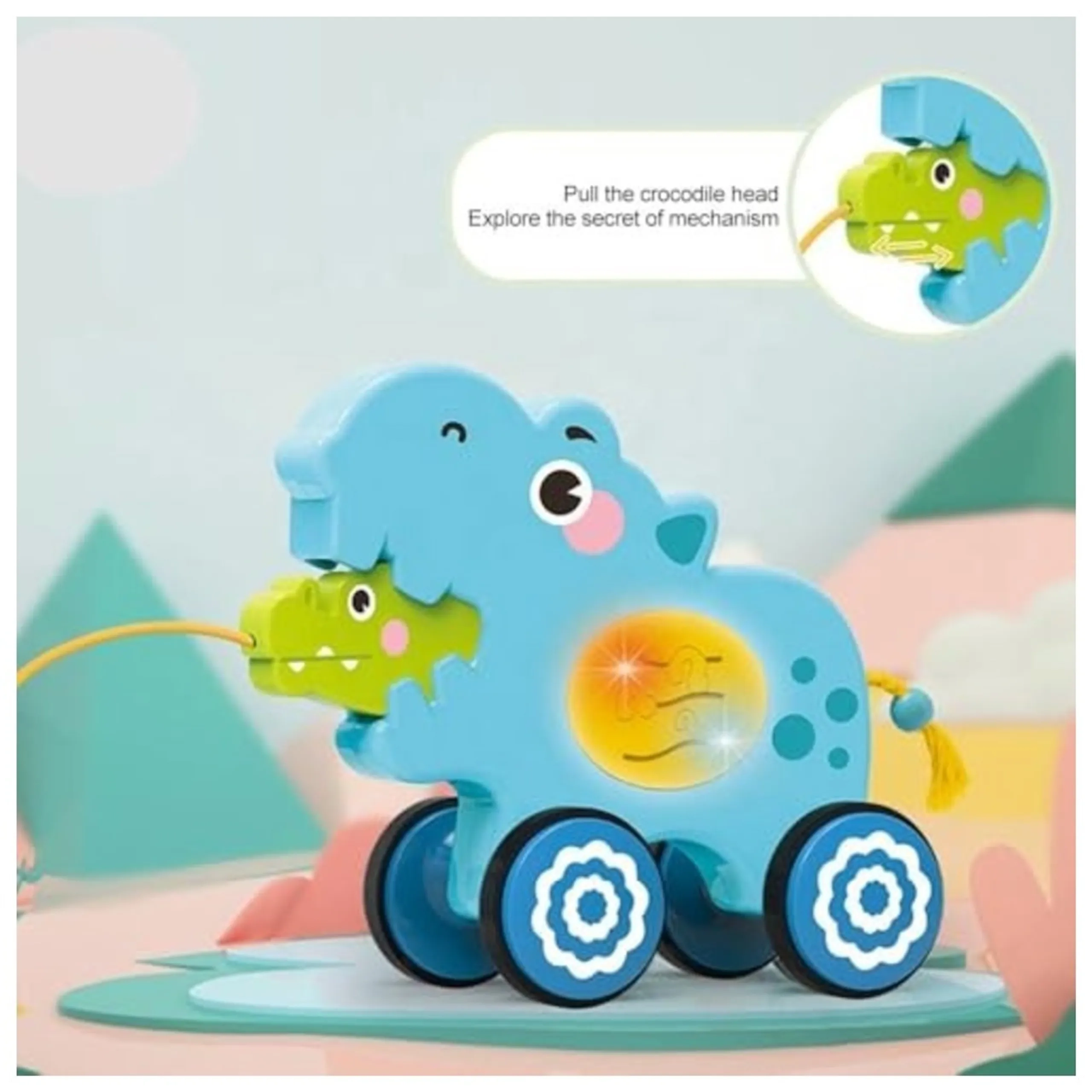 Baby Hippo Pull-Along Toy