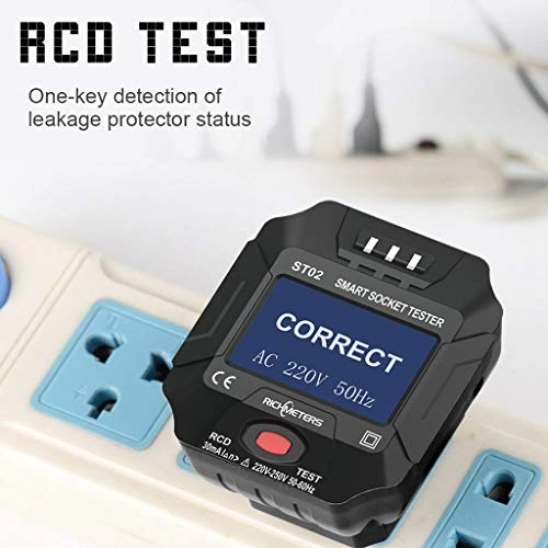 Smart Socket Tester - 110V-250V Digital Voltage Frequency EU/US/UK Plug