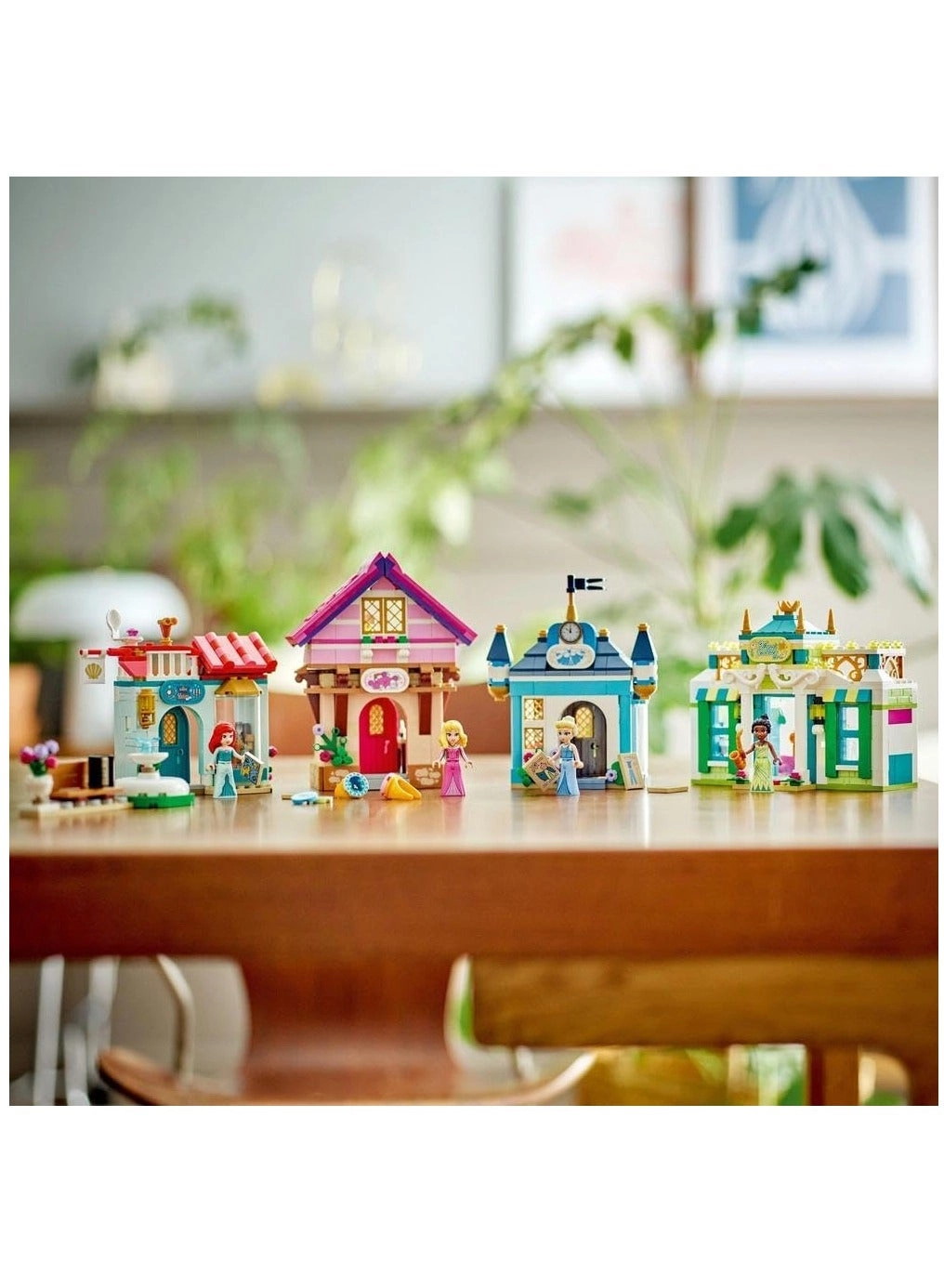 Disney Princess Market Adventure - Princess Ariel Aurora Cinderella Tiana 817 pcs