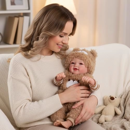 Mia Reborn Baby Doll - 17-inch Vinyl Cotton Ages 3+