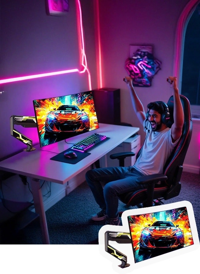 Gas Spring Monitor Arm - 32 in VESA 75x75/100x100mm