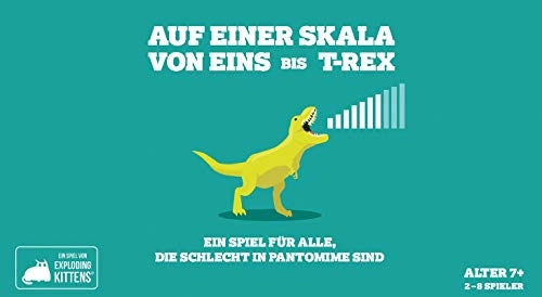 Exploding Kittens: On a Scale from One to T-rex - Card Game (German)