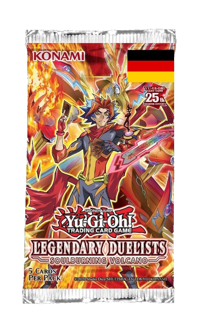 Yu-Gi-Oh! Legendary Duelists: Soulburning Volcano Booster - German 5pcs
