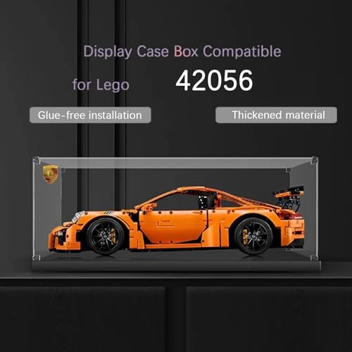 Technic Porsche 911 GT3 RS 42056 Acrylic Display Case - Case Only Transparent 63.6 x 33.6 x 22 cm