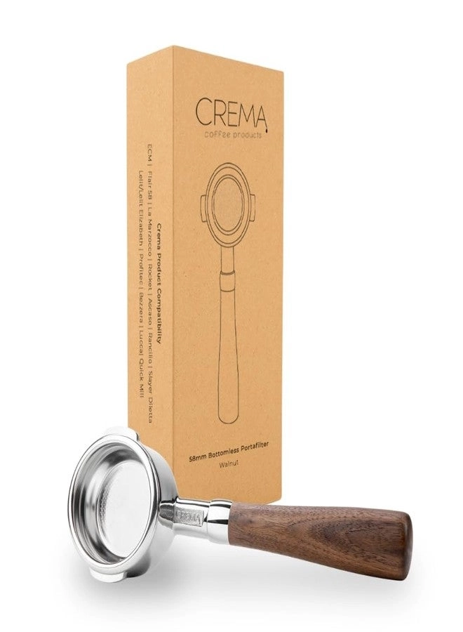 Crema Bottomless Naked Portafilter + Double Shot Filter Basket