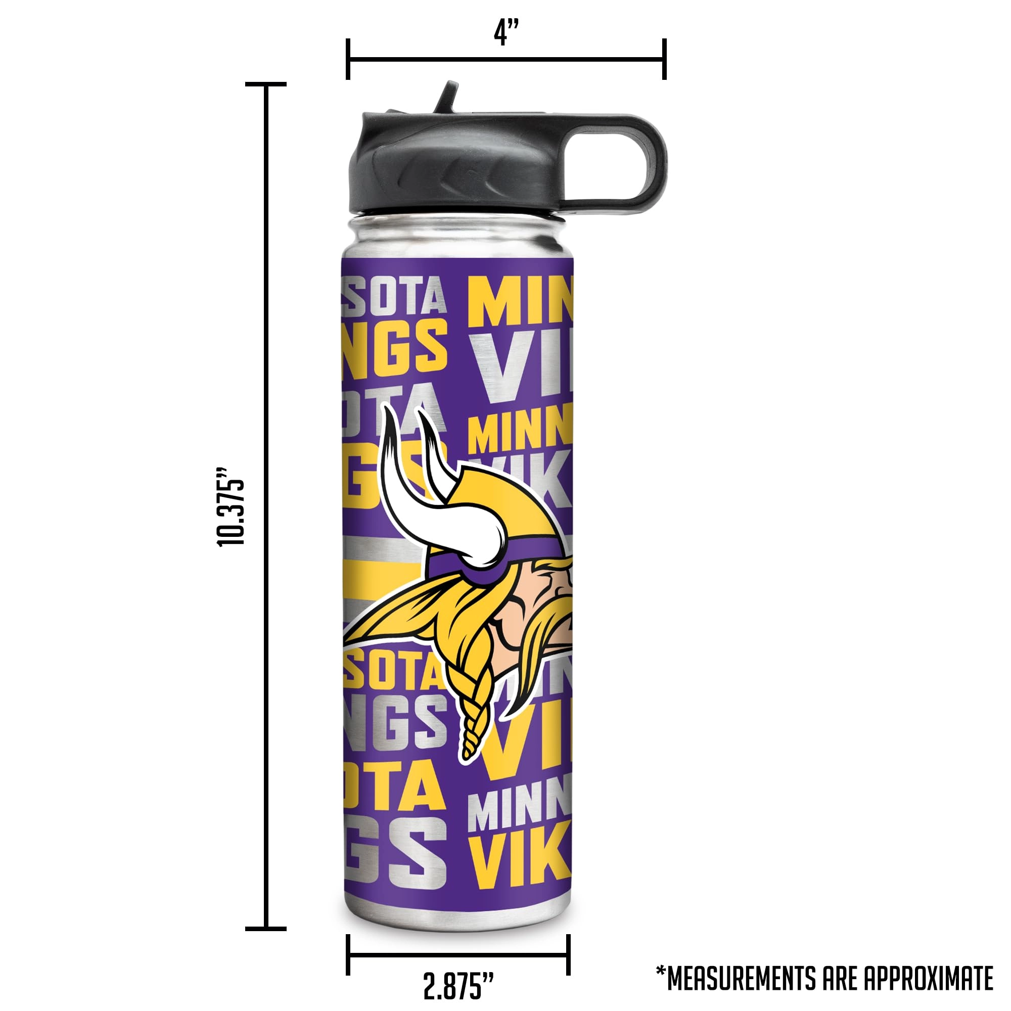 Stainless Steel NFL Football Tumbler - 650ml