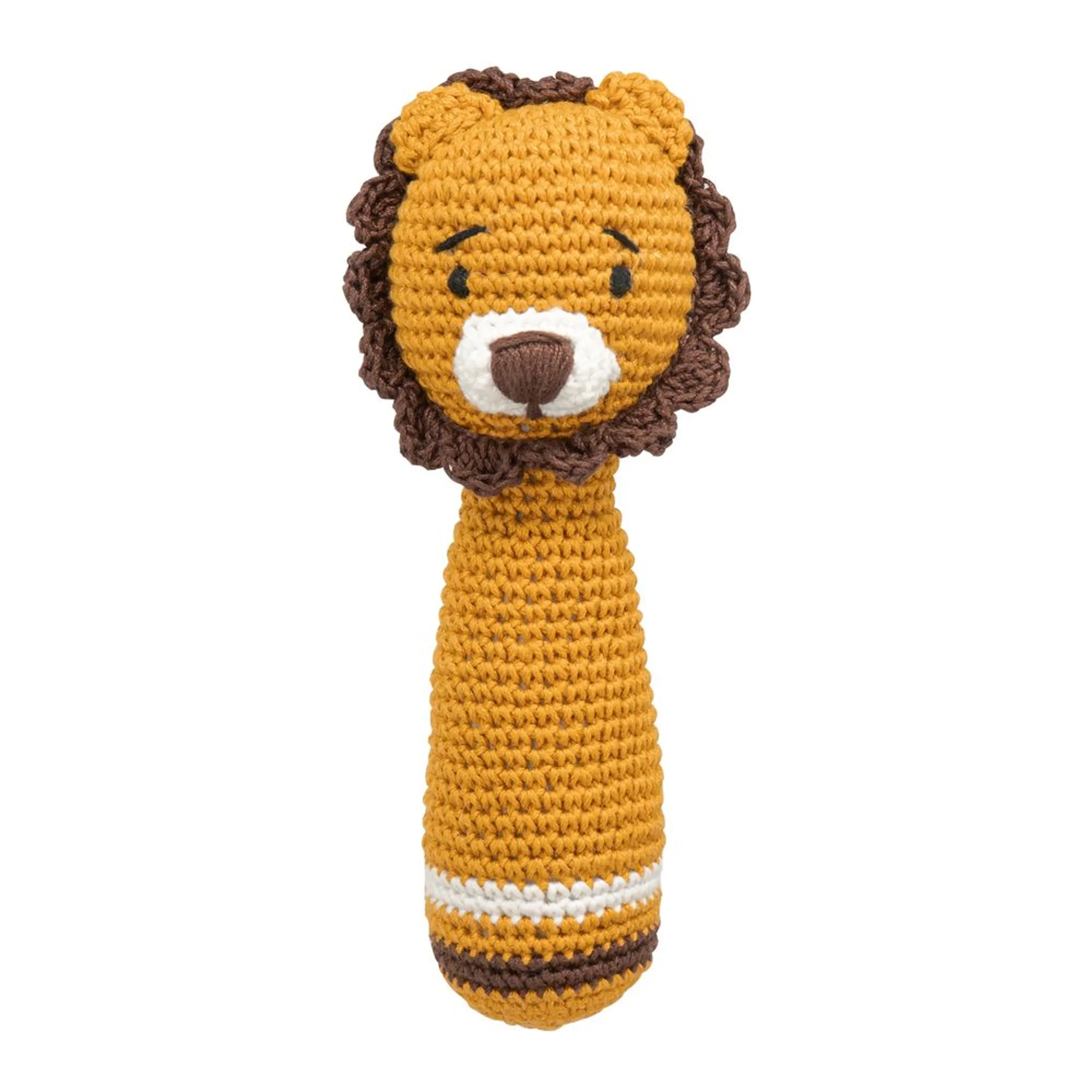 Crochet Ring Rattle Toy - Suitable for 0 month & above premium cotton yarn Tiger