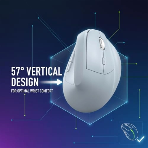 SMK-3381 Ergonomic Vertical Mouse - Wireless