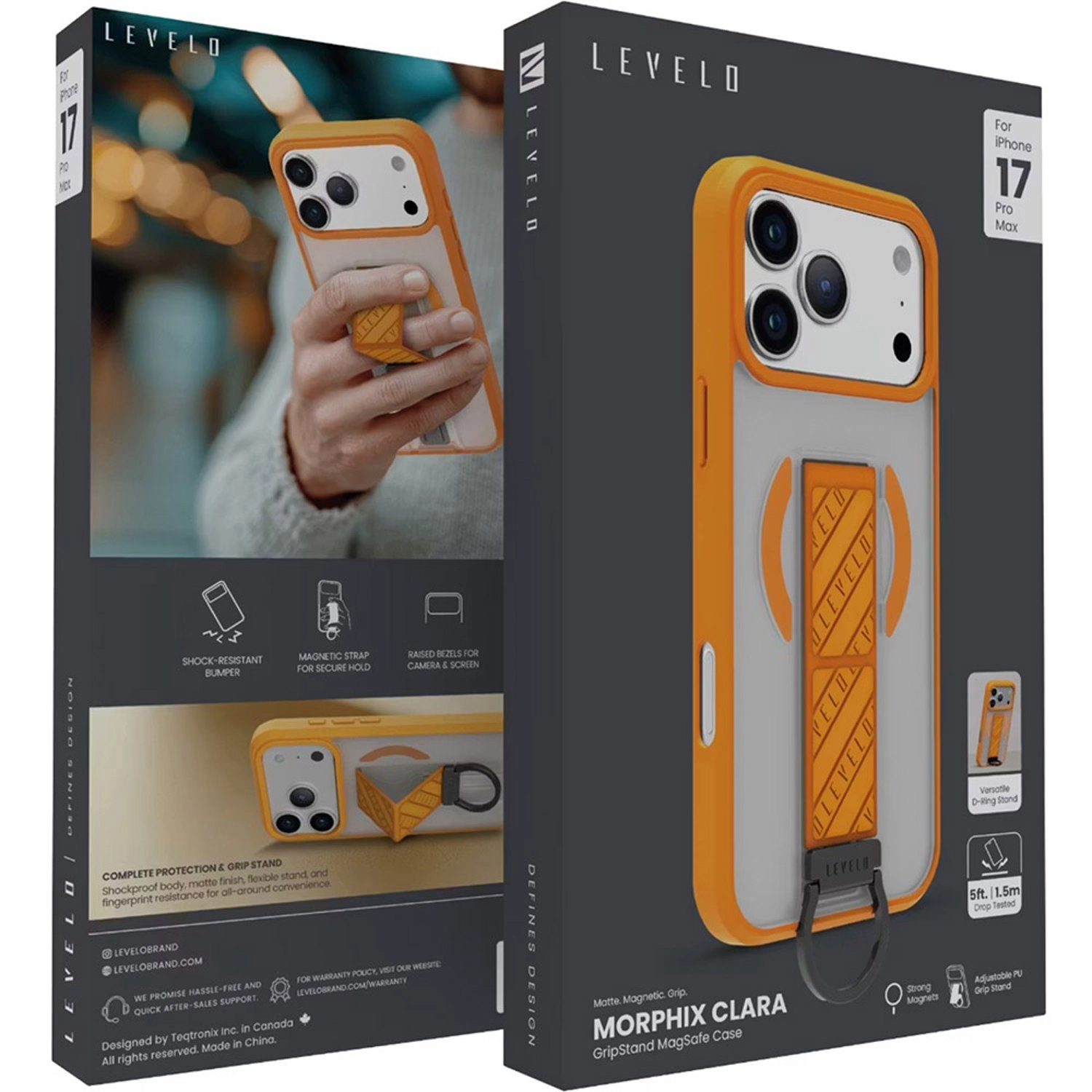 Morphix GripStand Case for iPhone 17 Pro Max