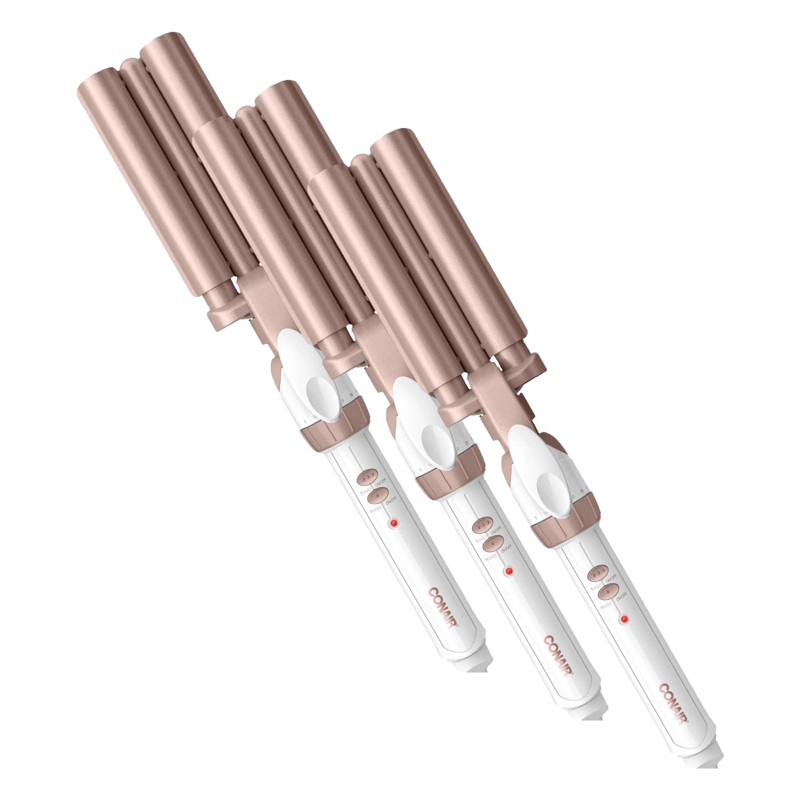 Conair Double Ceramic 3 Barrel Curling Iron - 1 Inch Pack