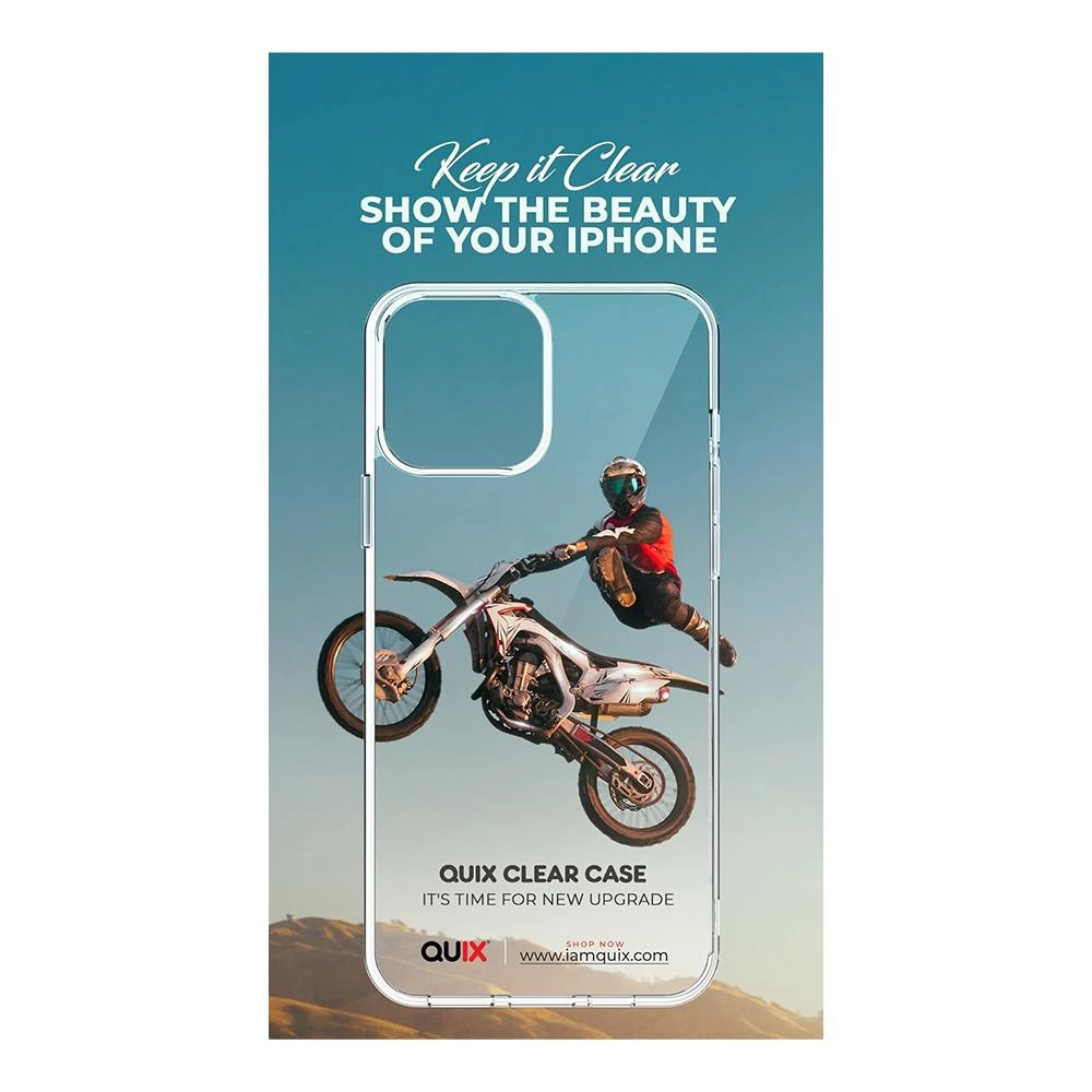 QUIX Protective Clear Case - TPU Slim-Fit for iPhone 14 Plus