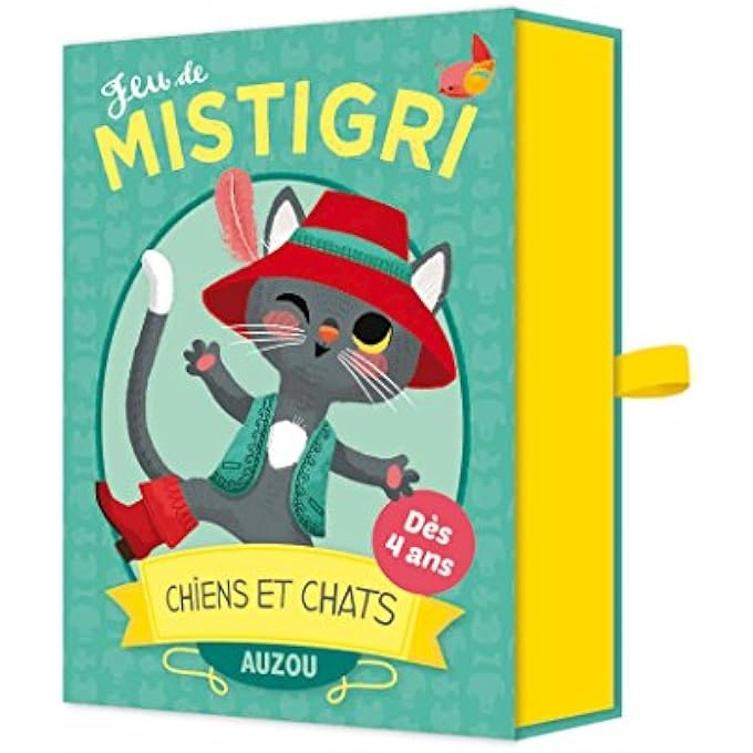 Auzou Jeu de Mistigri chiens et chats (French)