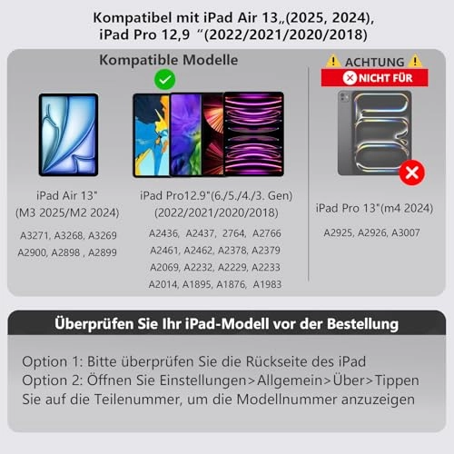 Magic Keyboard - for iPad Pro 12.9 & iPad Air 13 - German