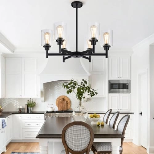 6-Light Chandelier - 25.2" to 61.2"