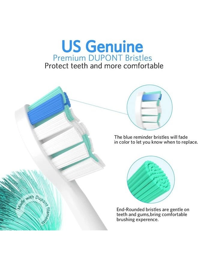 Toothbrush Replacement Head - 6 Count Compatible with Philips Sonicare