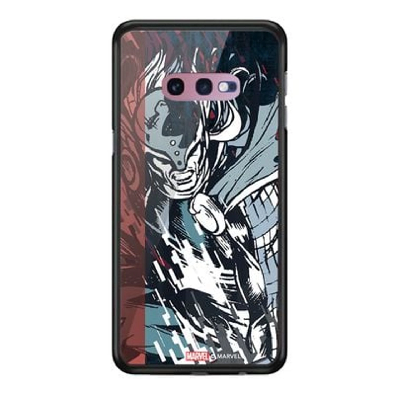 Wackylicious Thor God Of Thunder Back Case TPU Bumper Case + Tempered Glass Back for Galaxy S10e