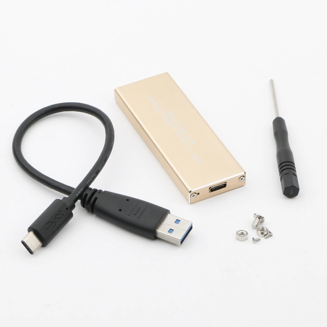 NewZoll USB 31 Type C to M2 NGFF SATA SSD Hard Disk Case Enclosure - USB 3.1 SATA 2280/2260/2242/2230