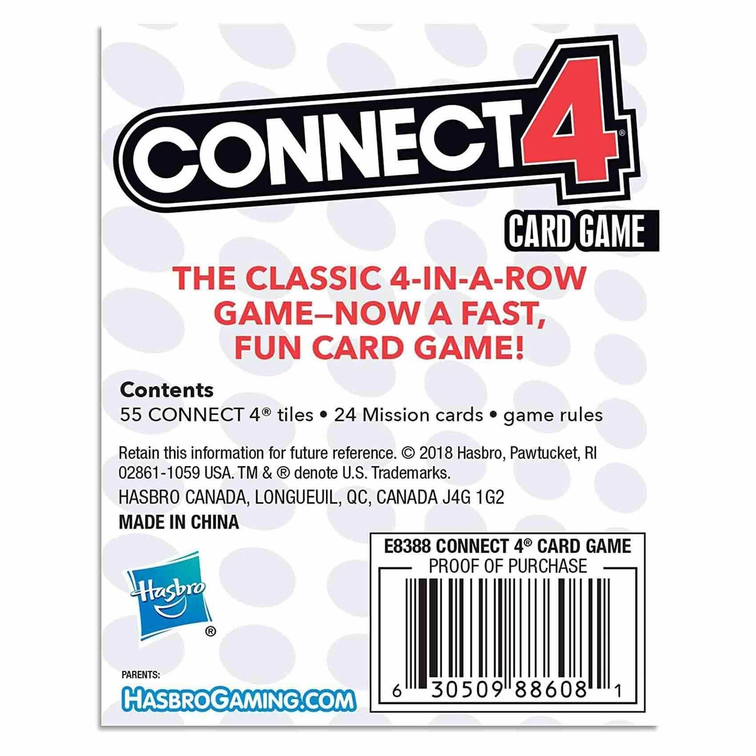 Connect 4 Card Game E8388 - 6Y+ 80