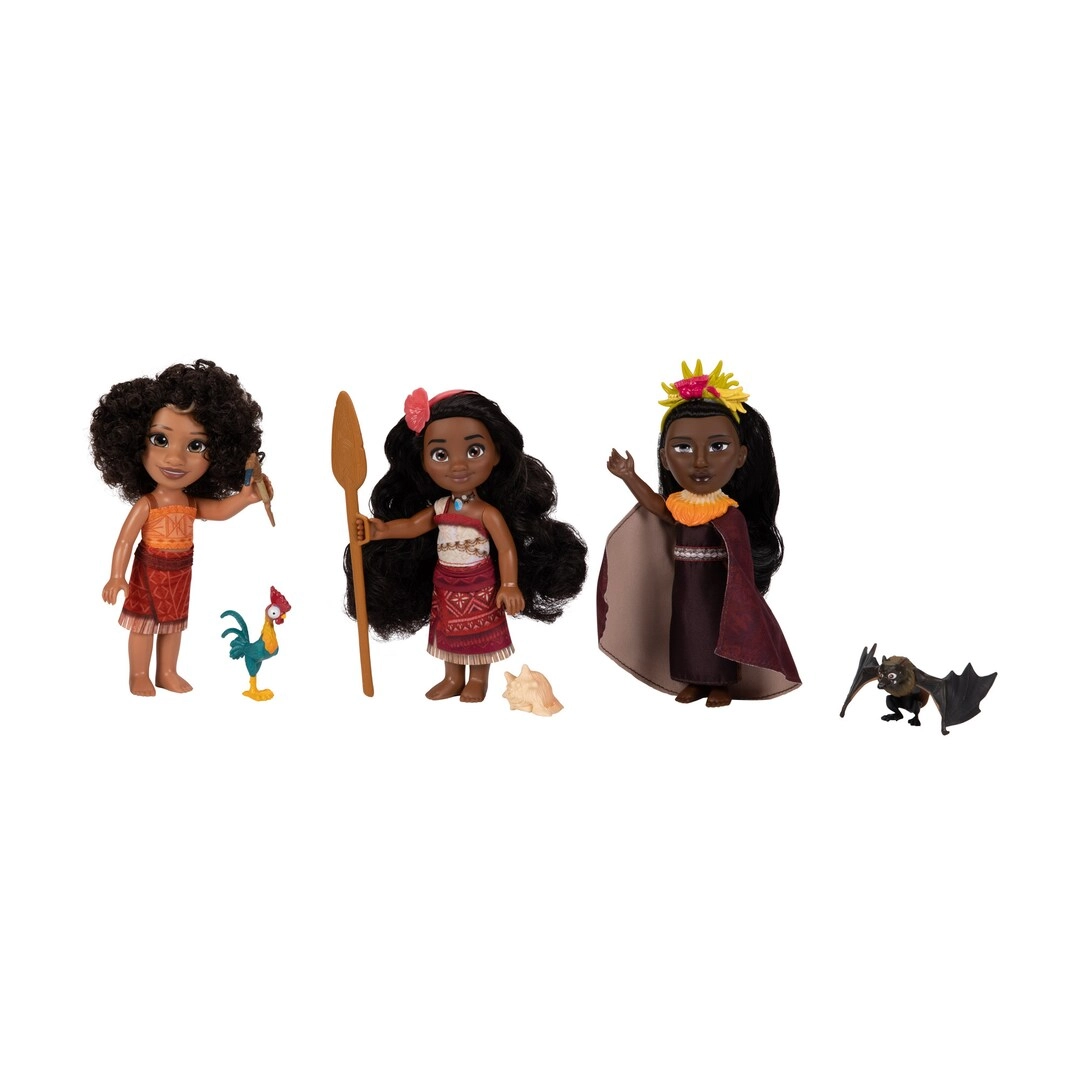 Moana Doll + Maui Doll + Pua Doll + Heihei Doll
