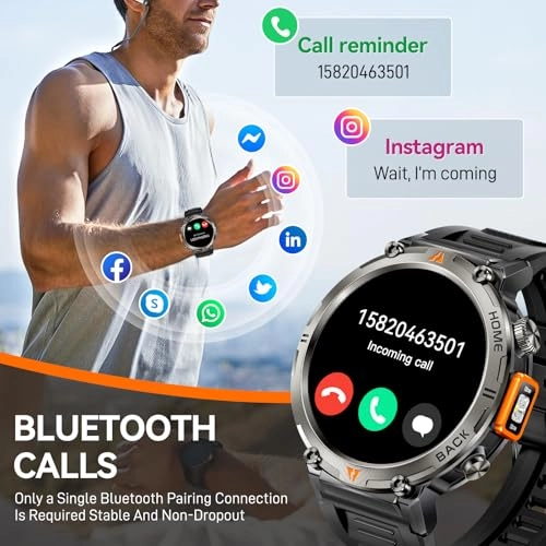 Military Smart Watch Zinc alloy GPS