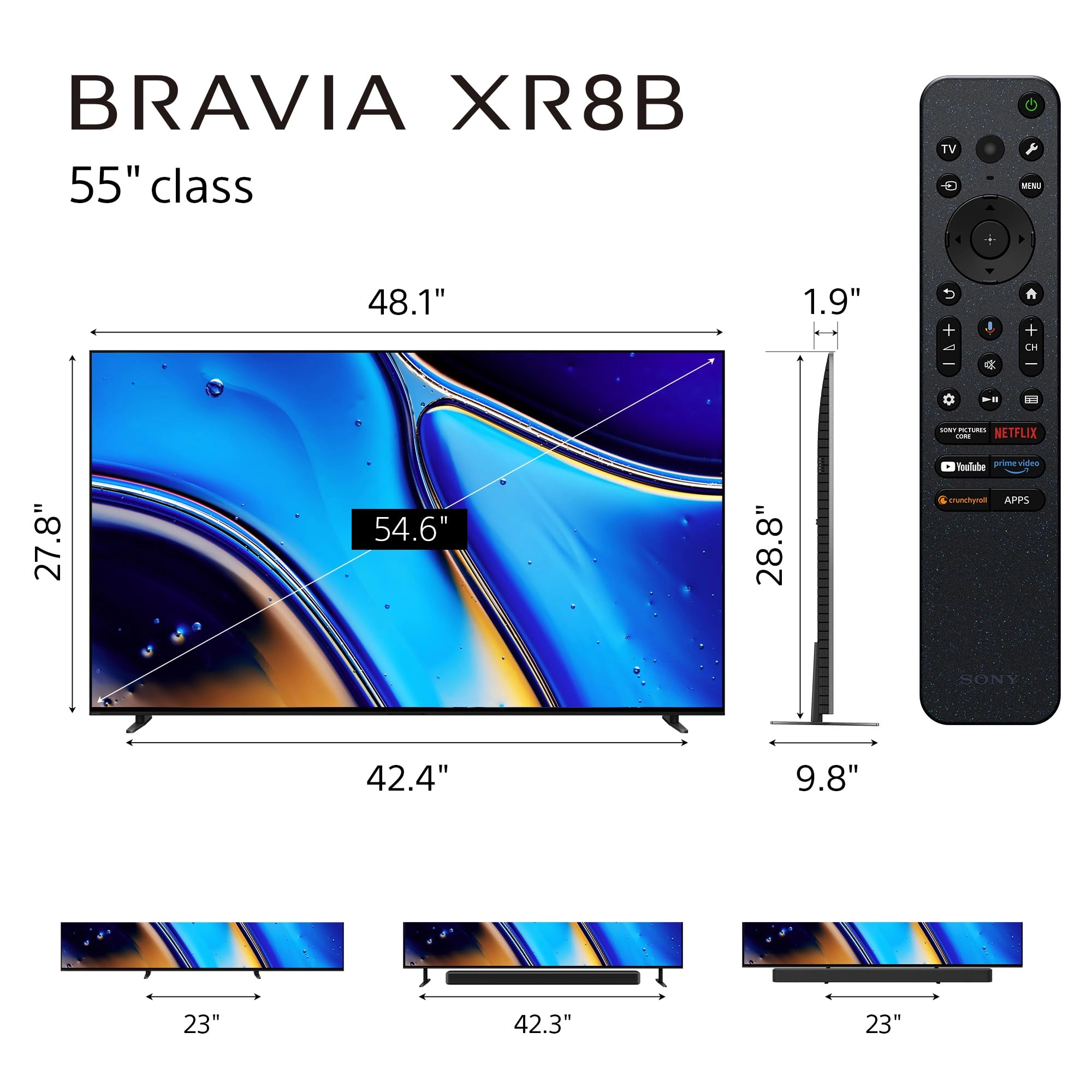 K55XR8B - 55 Inch