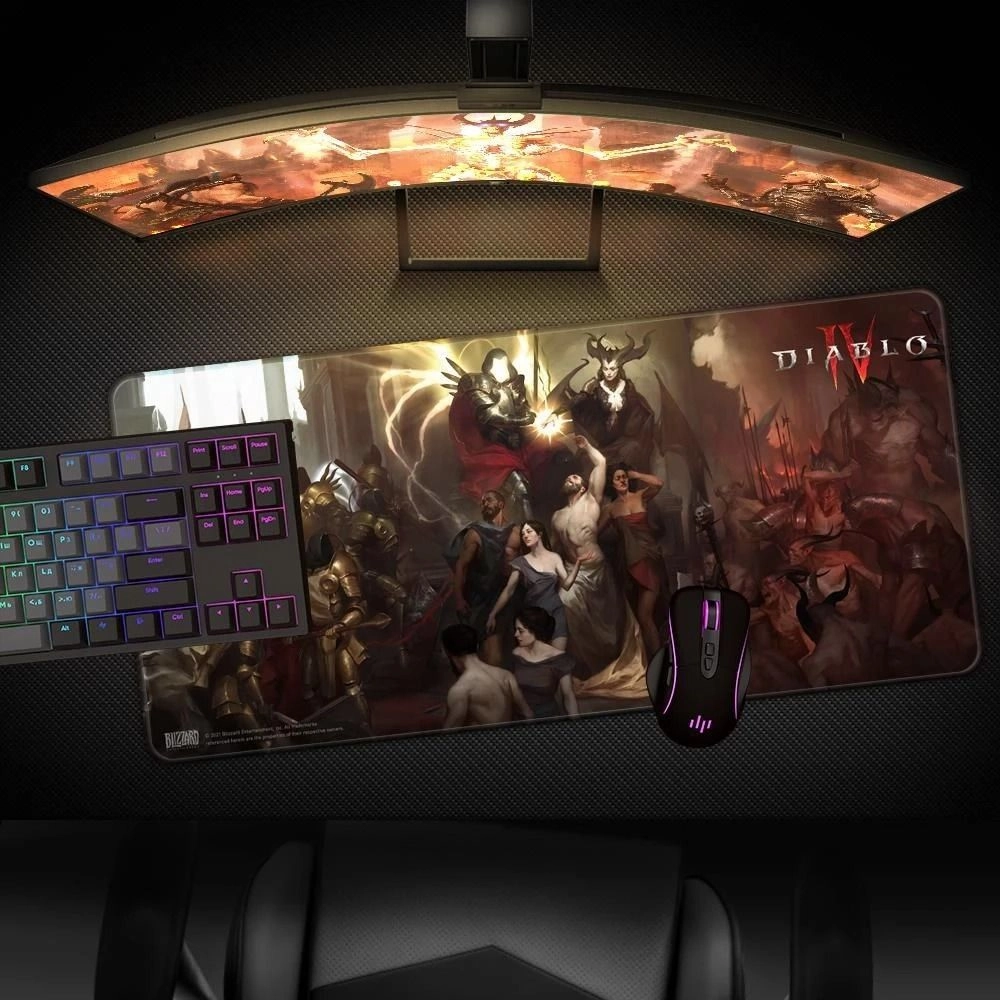 Diablo IV Inarius & Lilith XL Textile Microfibre Gaming Mouse Pad - 90x42 cm