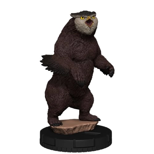 WizKids Owlbear - Premium Painted + Baby Owlbear - Premium Painted + Ring of Telekinesis - 3D Object - Dungeons Dragons HeroClix Iconix