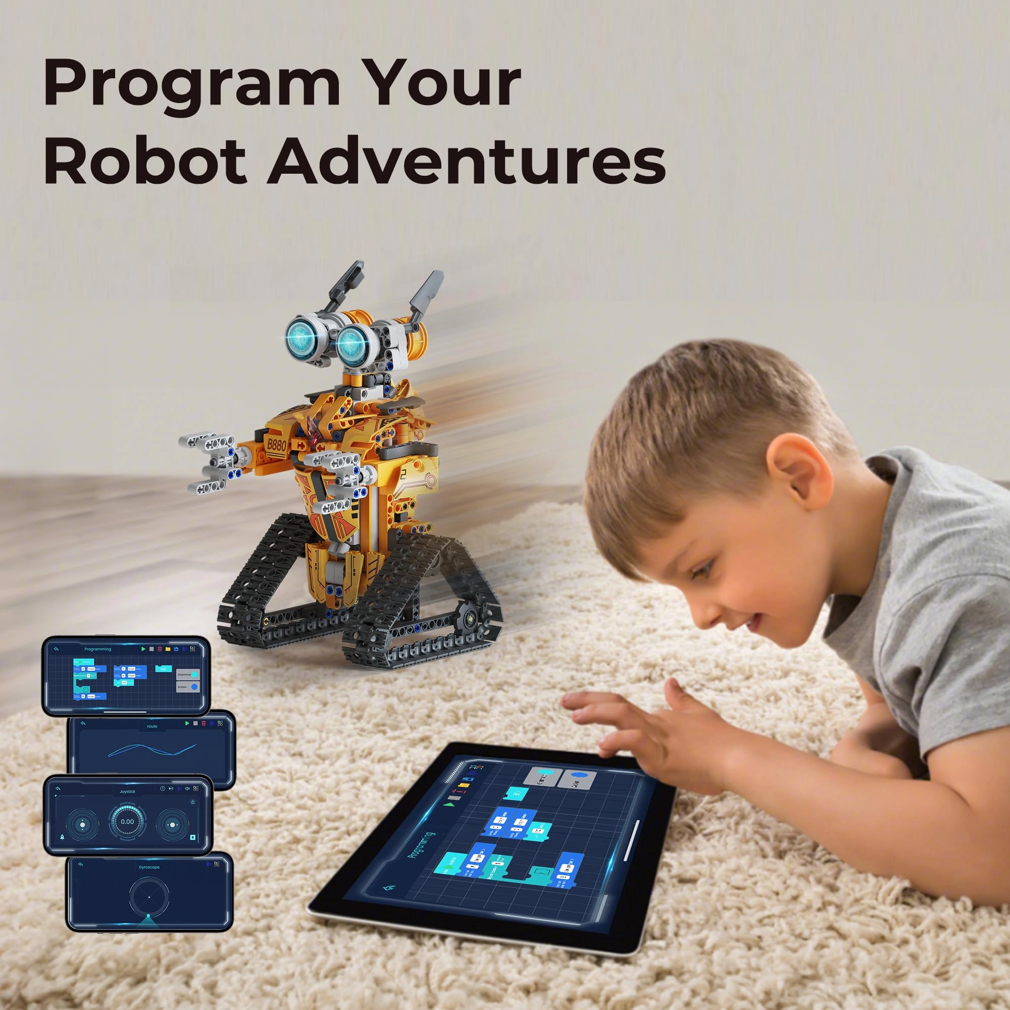 3-in-1 Robot Building Kit Coding - 8 years+ 468 pieces