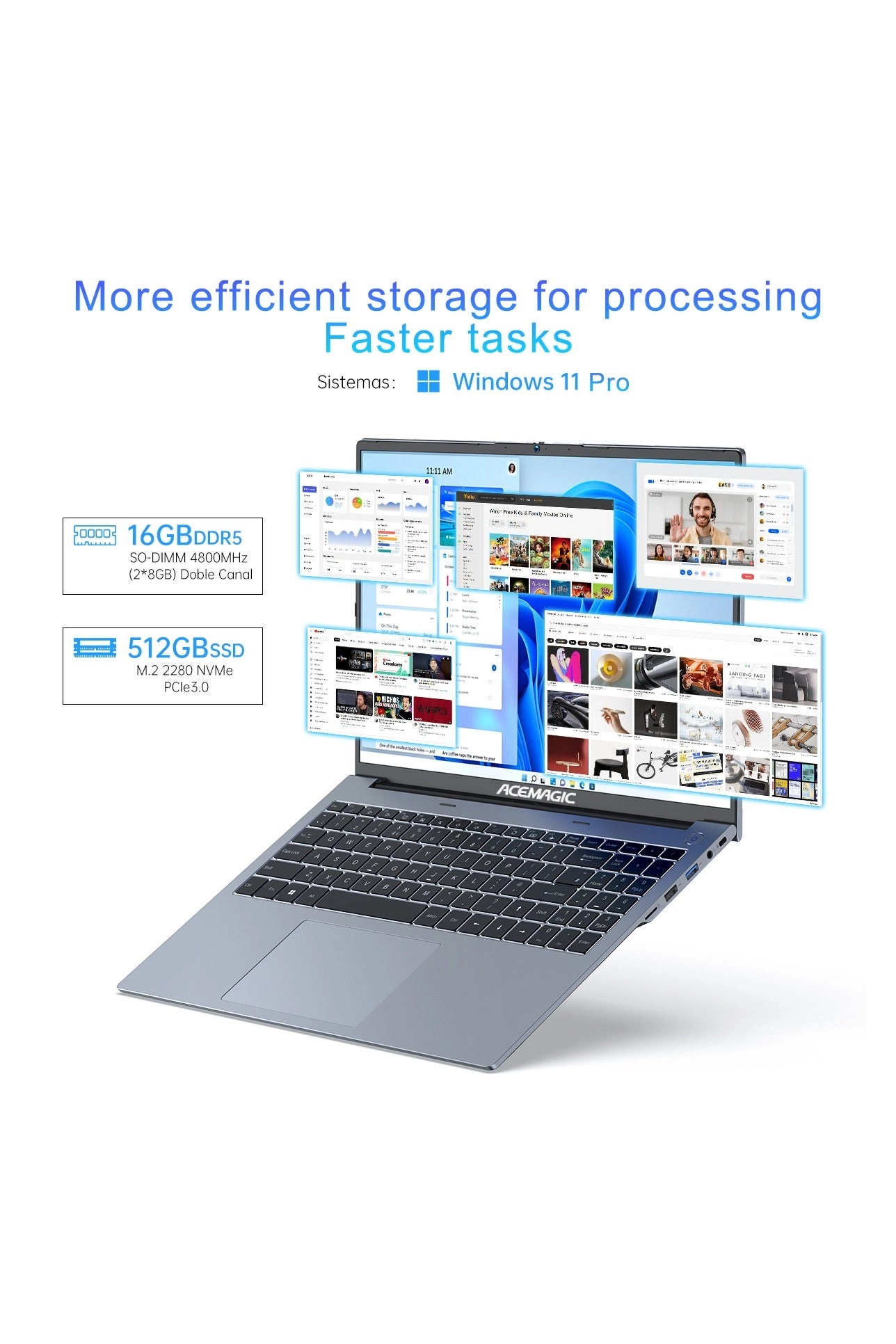 Laptop Gamer RX16 - 16'' Ryzen 7 7735HS 16GB DDR5 512GB SSD