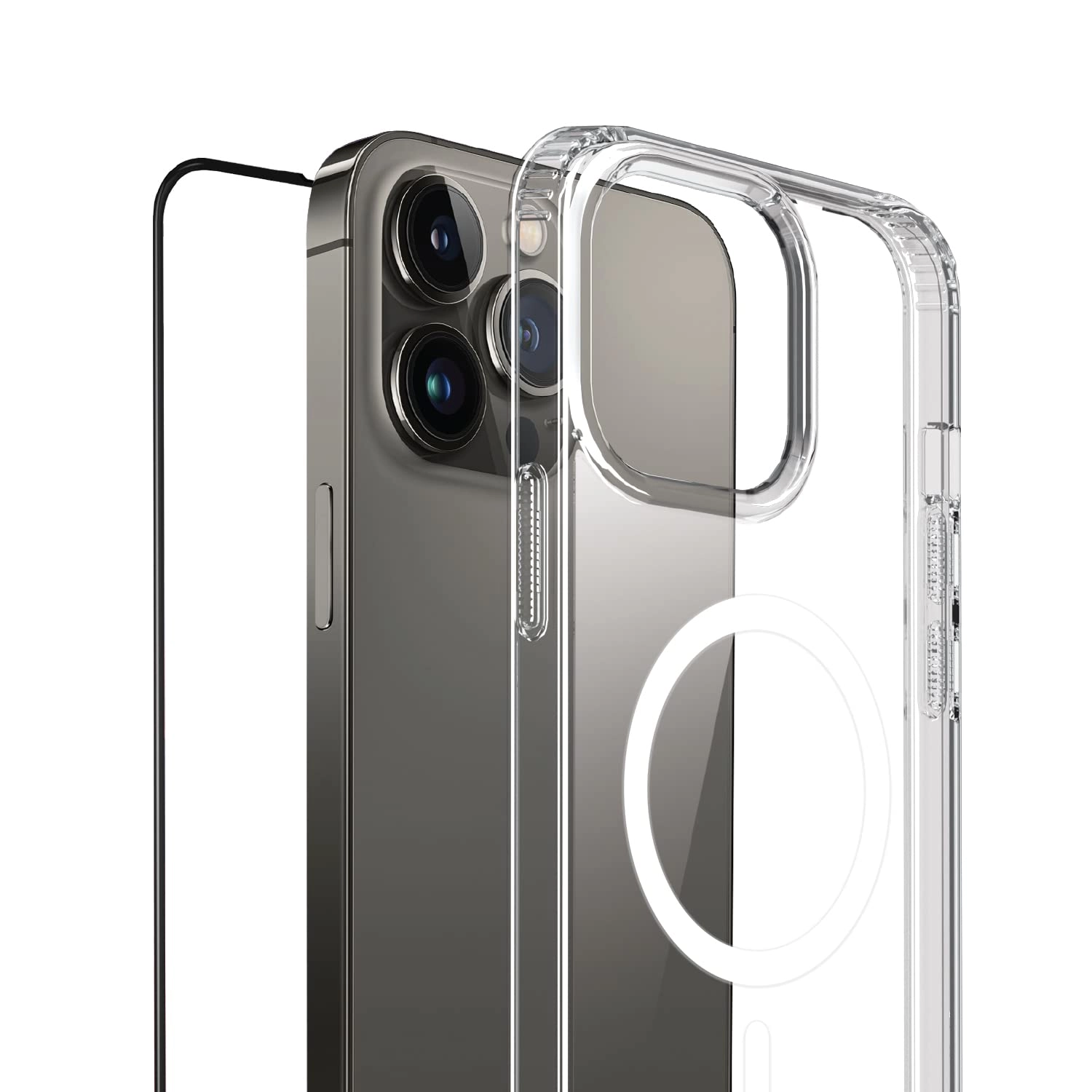 Moxedo Lite Crystal-Clear Magnetic Case for iPhone 13 Pro