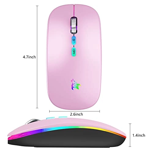 LED Slim Rechargeable Mouse - Wireless
