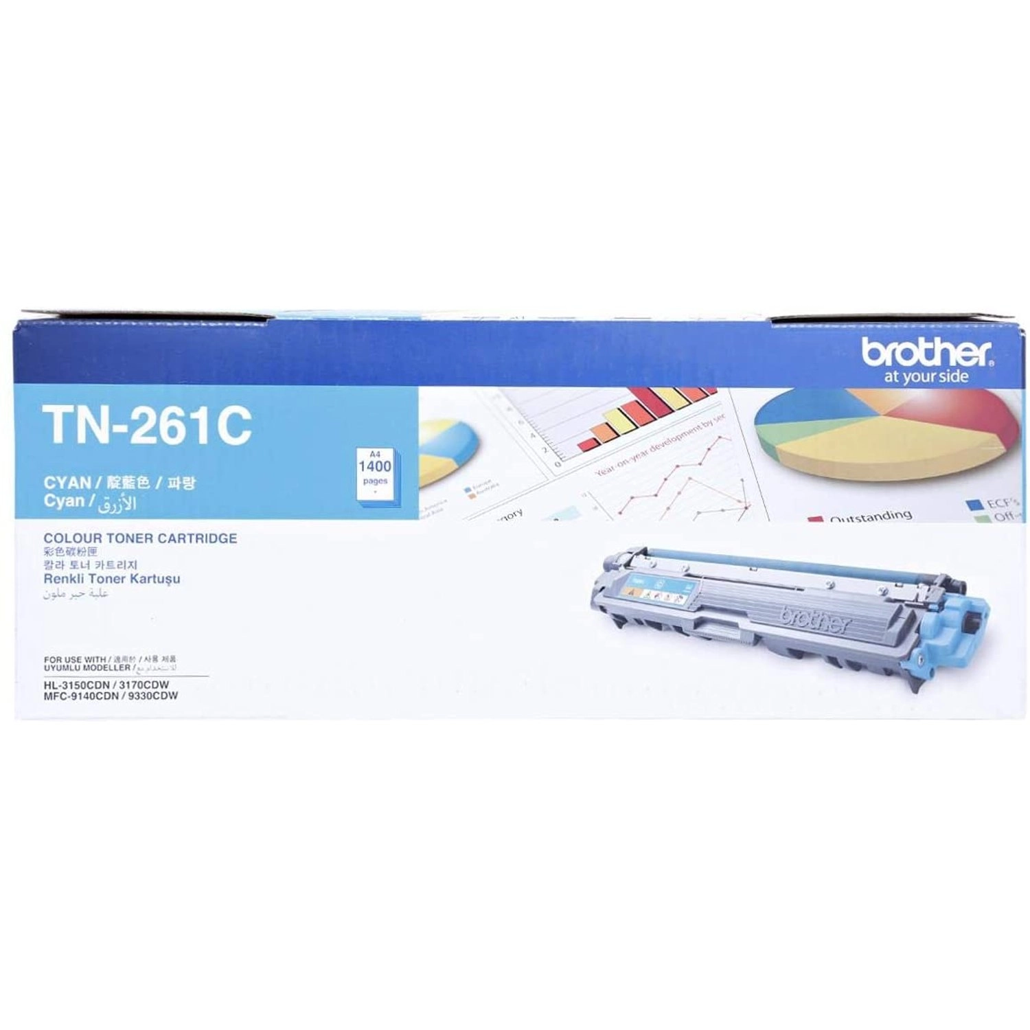 TN-261C - TonerCyan1,400pages