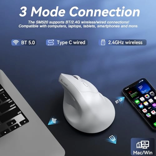 SM520 Mouse - 2.4GHz Wireless Bluetooth USB