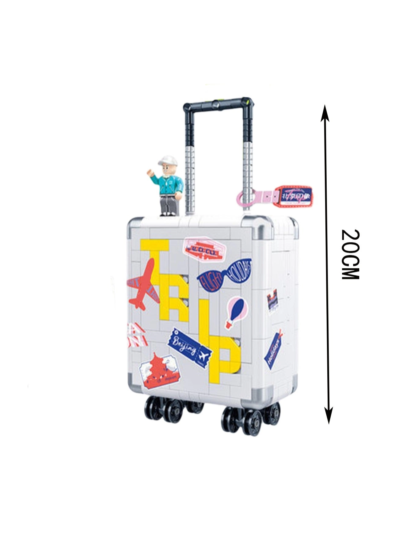 White Suitcase Model Set