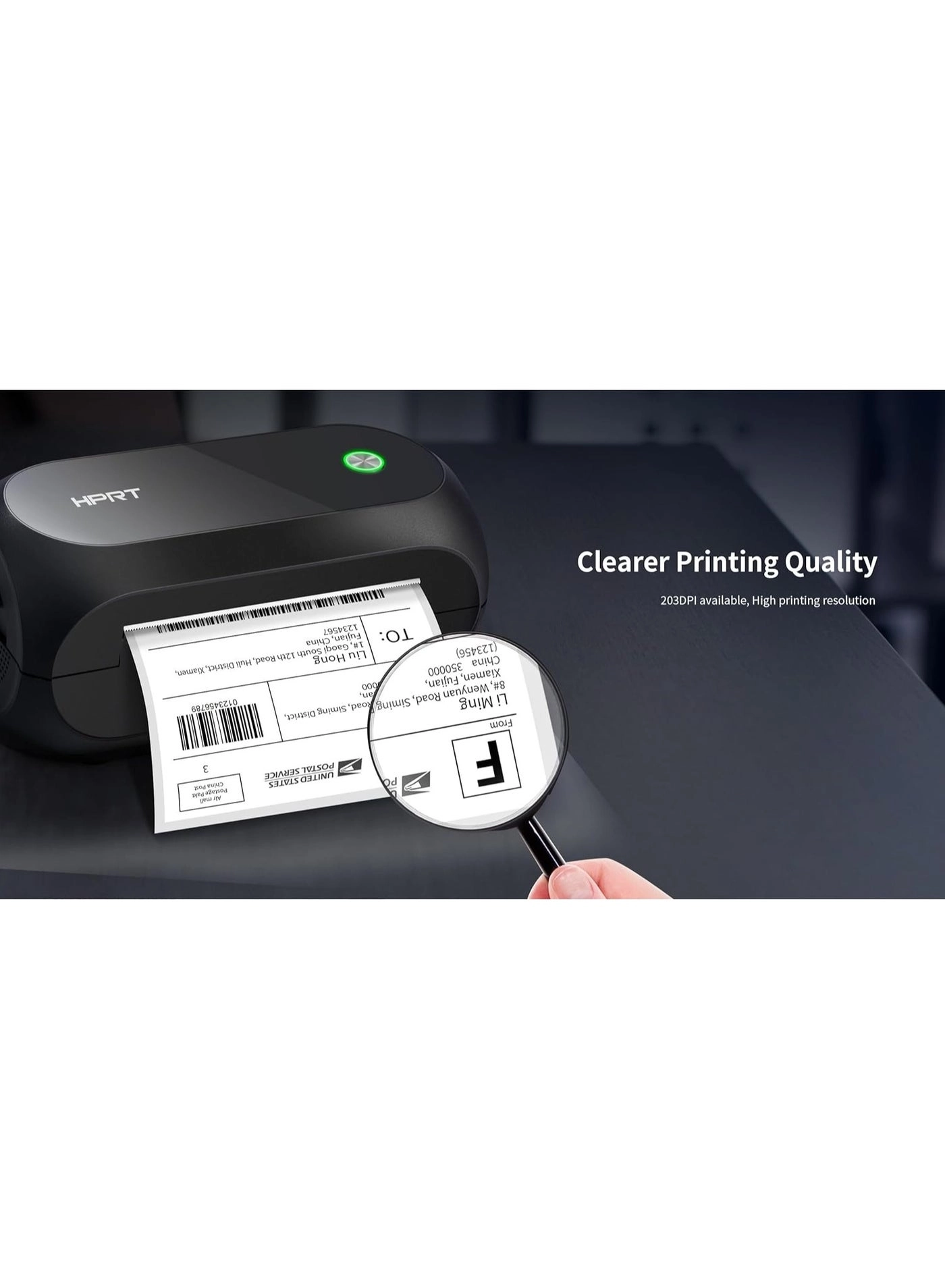 Thermal Label Printer - Inkless Thermal Printing 50mm-108mm