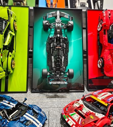 Display Wallboard for LEGO 42130 Technic BMW M 1000 RR Motorcycle Model Kit - 65X40cm