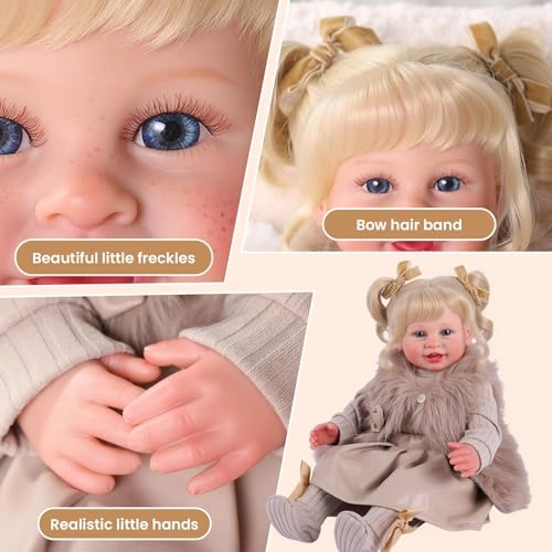 Kelly Reborn Baby Doll - 20 Inch Blonde Hair Ages 3+