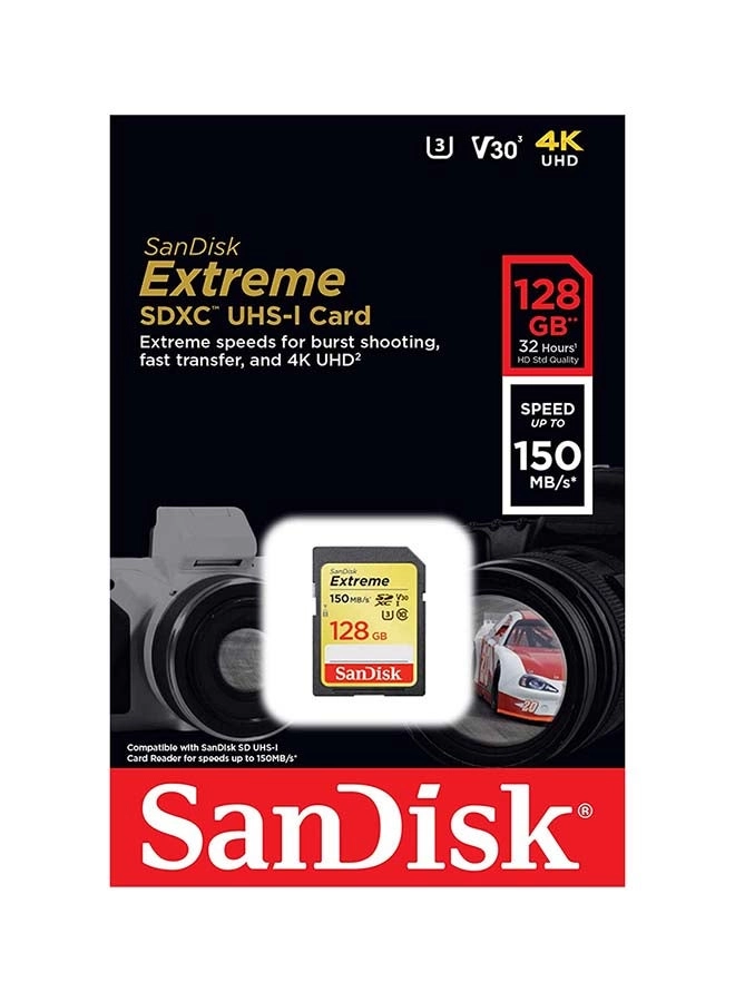 Extreme SDXC U3 128GB 150 Mb/s