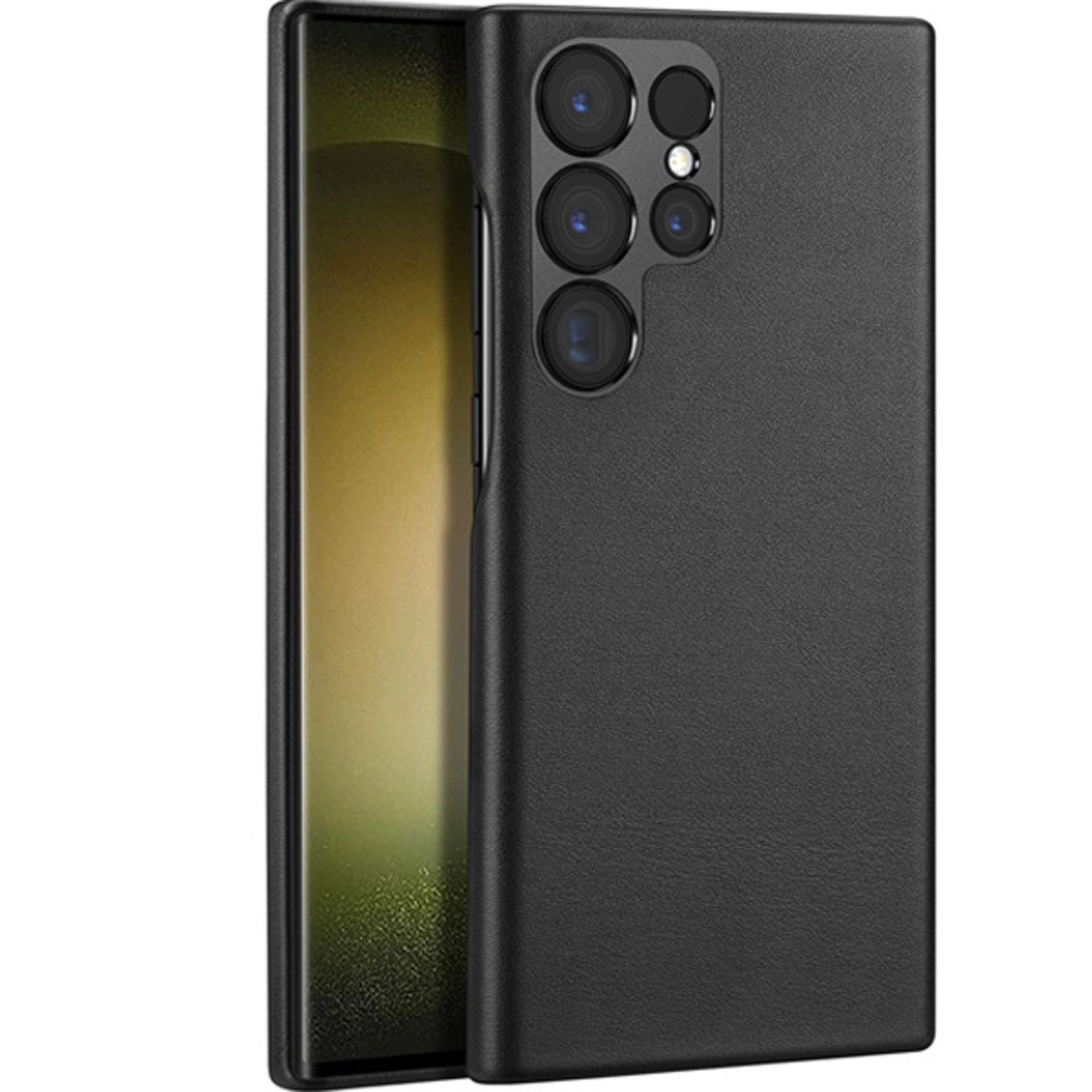 Dux Ducis Grit Series Case - PU Leather Back Case for Samsung Galaxy S23 Ultra