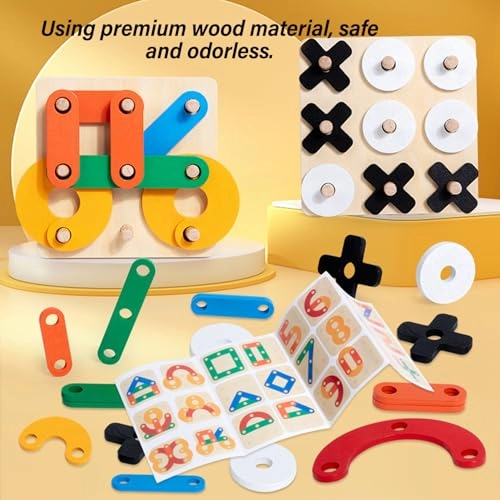 Wooden Building Blocks - 40 pcs