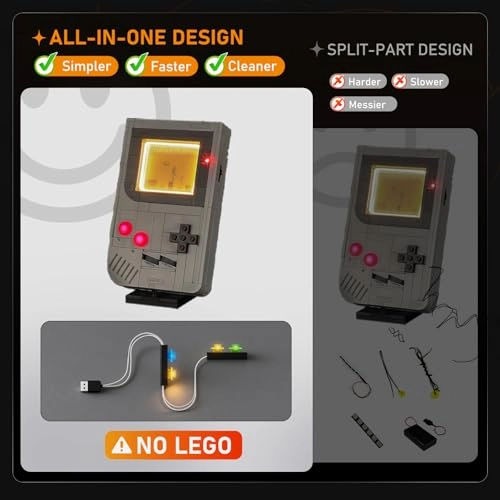 Led Light for Lego-72046 Game Boy - Basic Version Battery Powered
